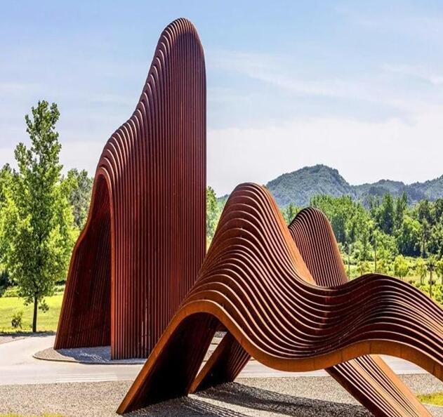 惠济锈钢板造型